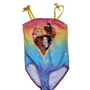 NEW DISNEY'S PRINCESSES Girls One-Piece Swimsuit Size 4